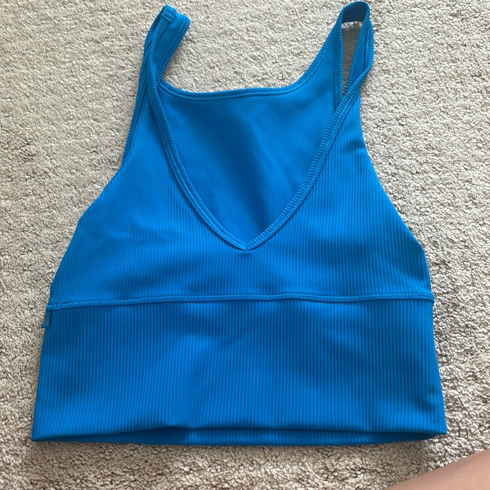 lululemon power pivot poolside tank reversible side